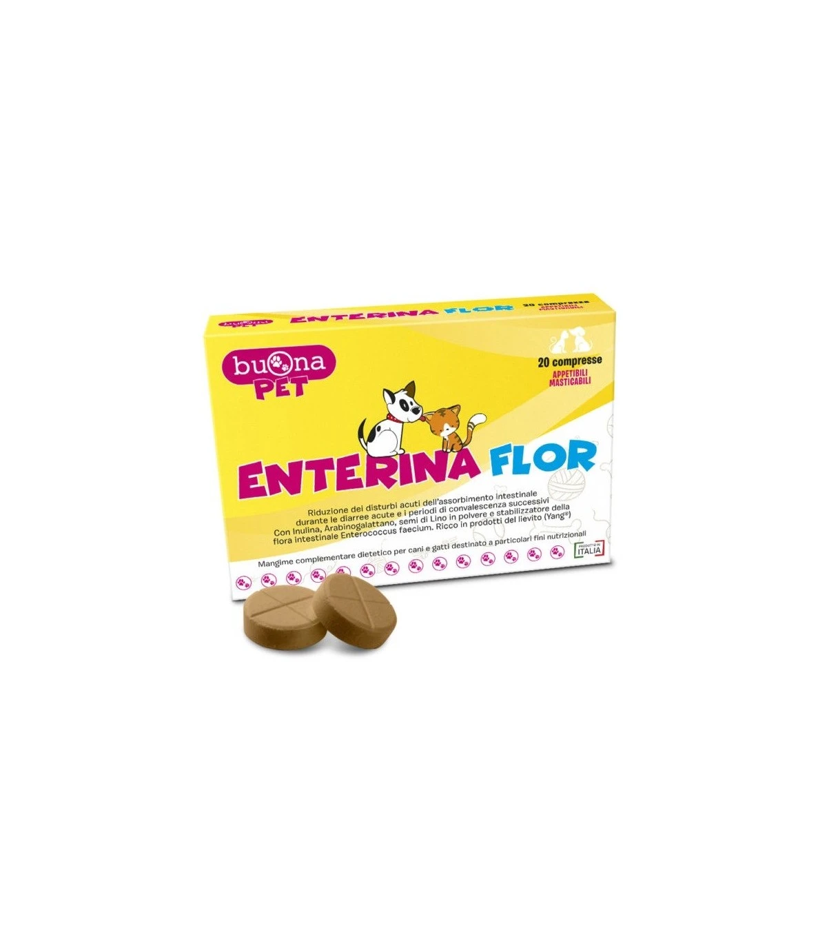 Buona Pet Enterina Flor 20 Compresse 1 Buona Pet Enterina Flor 20 Compresse
