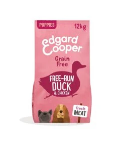 Edgard & Cooper Puppy Carne Fresca Di Anatra E Pollo Allevati A Terra Senza Cereali 12 Kg