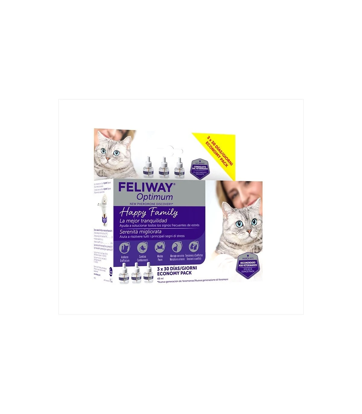 Feliway Optimum 3 Ricariche 48 Ml 1 Feliway Optimum 3 Ricariche 48 Ml