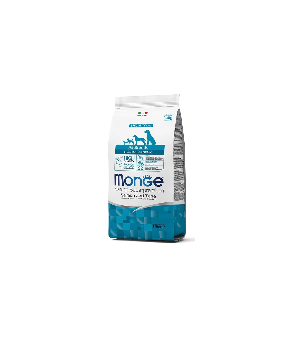 Monge Cane Hypoallergenic All Breeds Salmone E Tonno 12 Kg 1 Monge Cane Hypoallergenic All Breeds Salmone E Tonno 12 Kg