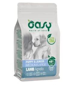 Oasy Cane Puppy & Junior Medium Large Agnello 2,5 Kg