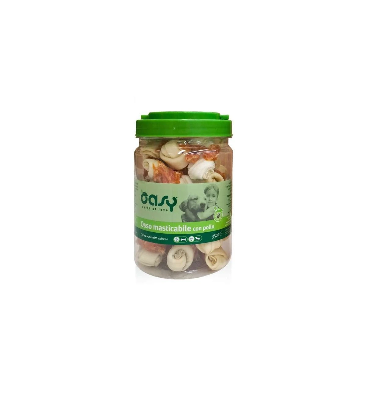 Oasy Snack Cane Osso Masticabile Con Pollo Taglia S Barattolo 350 Gr 1 Oasy Snack Cane Osso Masticabile Con Pollo Taglia S Barattolo 350 Gr