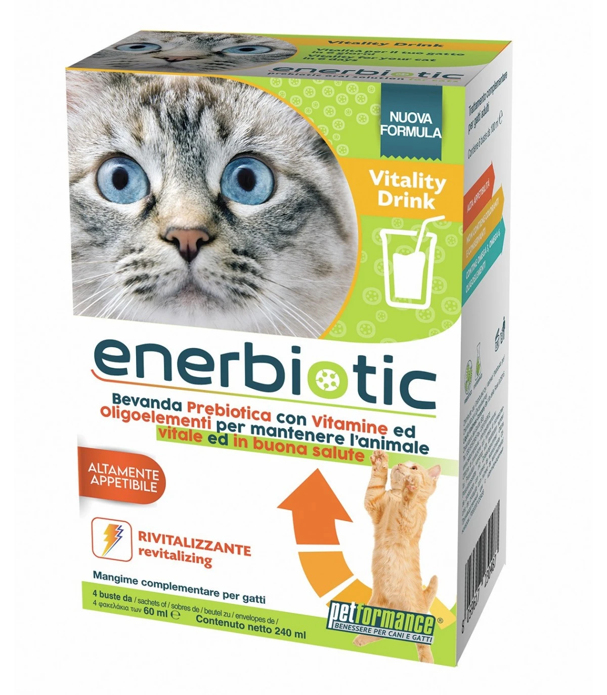 Petformance Enerbiotic Gatto 4 Buste Da 60 Ml 1 Petformance Enerbiotic Gatto 4 Buste Da 60 Ml