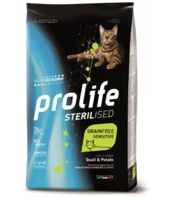Prolife Gatto Sterilised Grainfree Sensitive Adult Quaglia E Patate 1,5 Kg