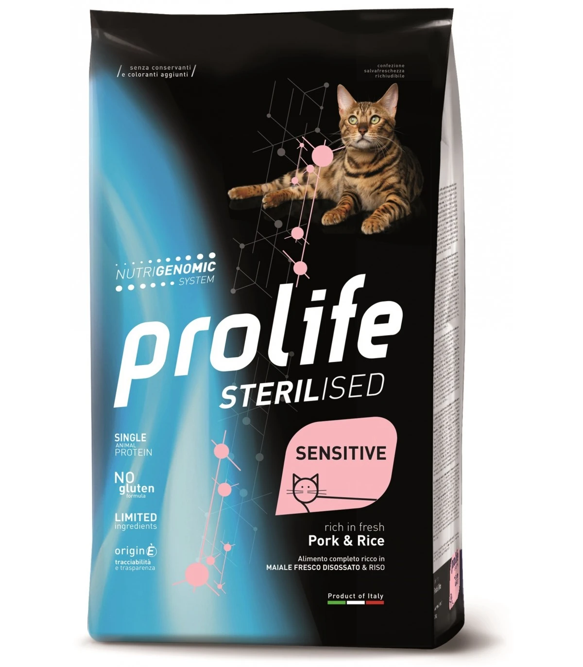 Prolife Gatto Sterilised Sensitive Adult Maiale E Riso 1,5 Kg 1 Prolife Gatto Sterilised Sensitive Adult Maiale E Riso 1,5 Kg