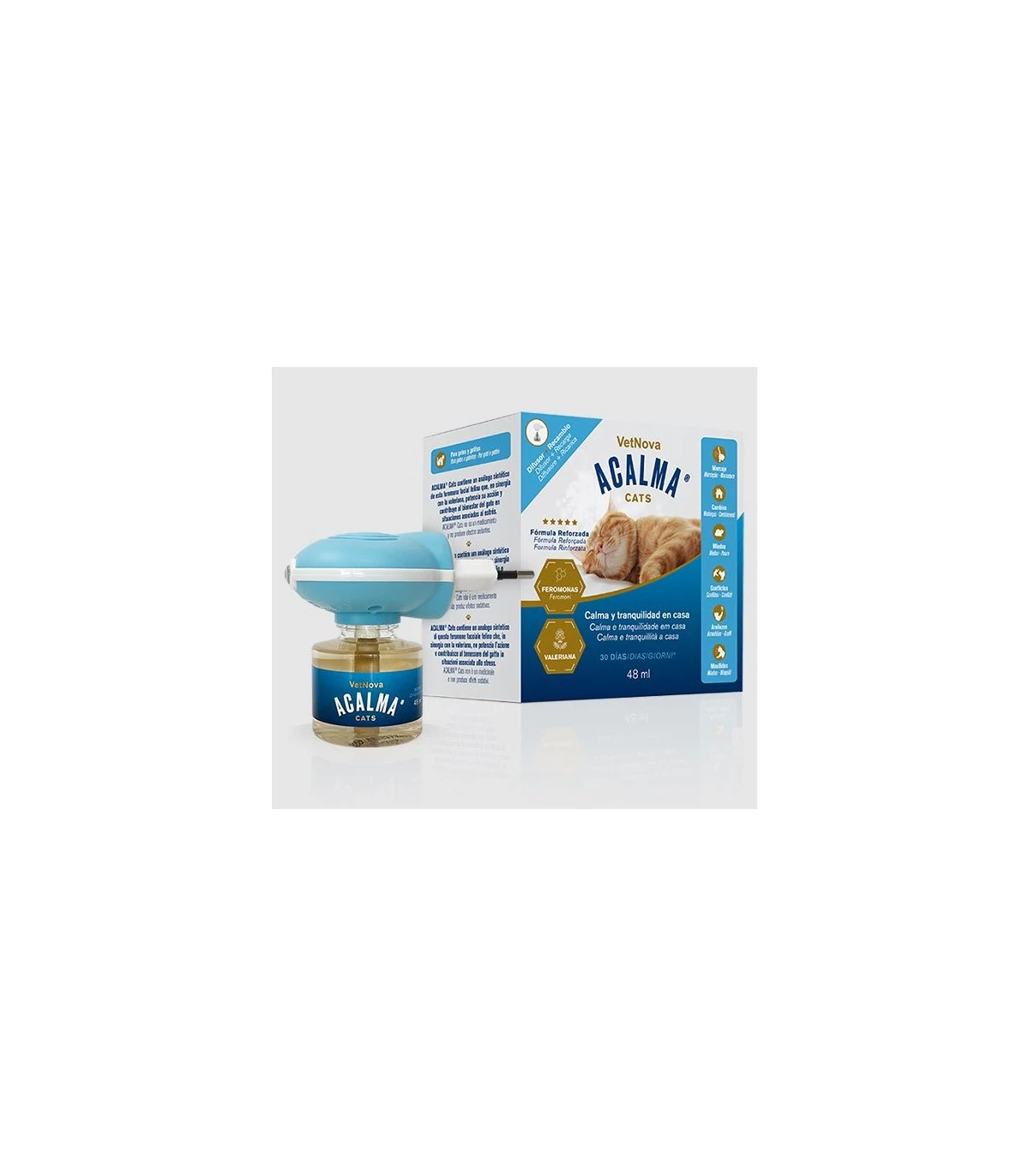 VetNova Acalma Gatti Diffusore Ricarica 48 Ml 1 VetNova Acalma Gatti Diffusore Ricarica 48 Ml